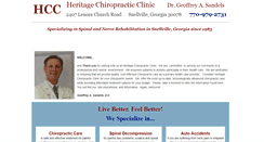 Desktop Screenshot of heritagechiro.net