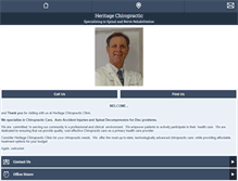 Tablet Screenshot of heritagechiro.net